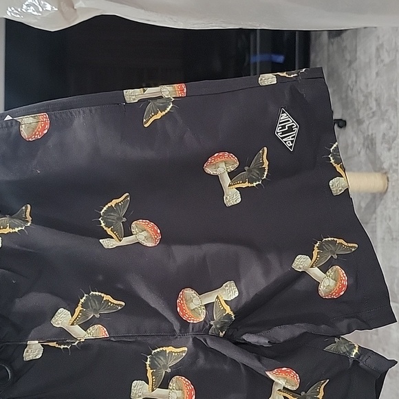 Mushrooms and Butterflies Print Swim Shorts - Picture 2 of 5